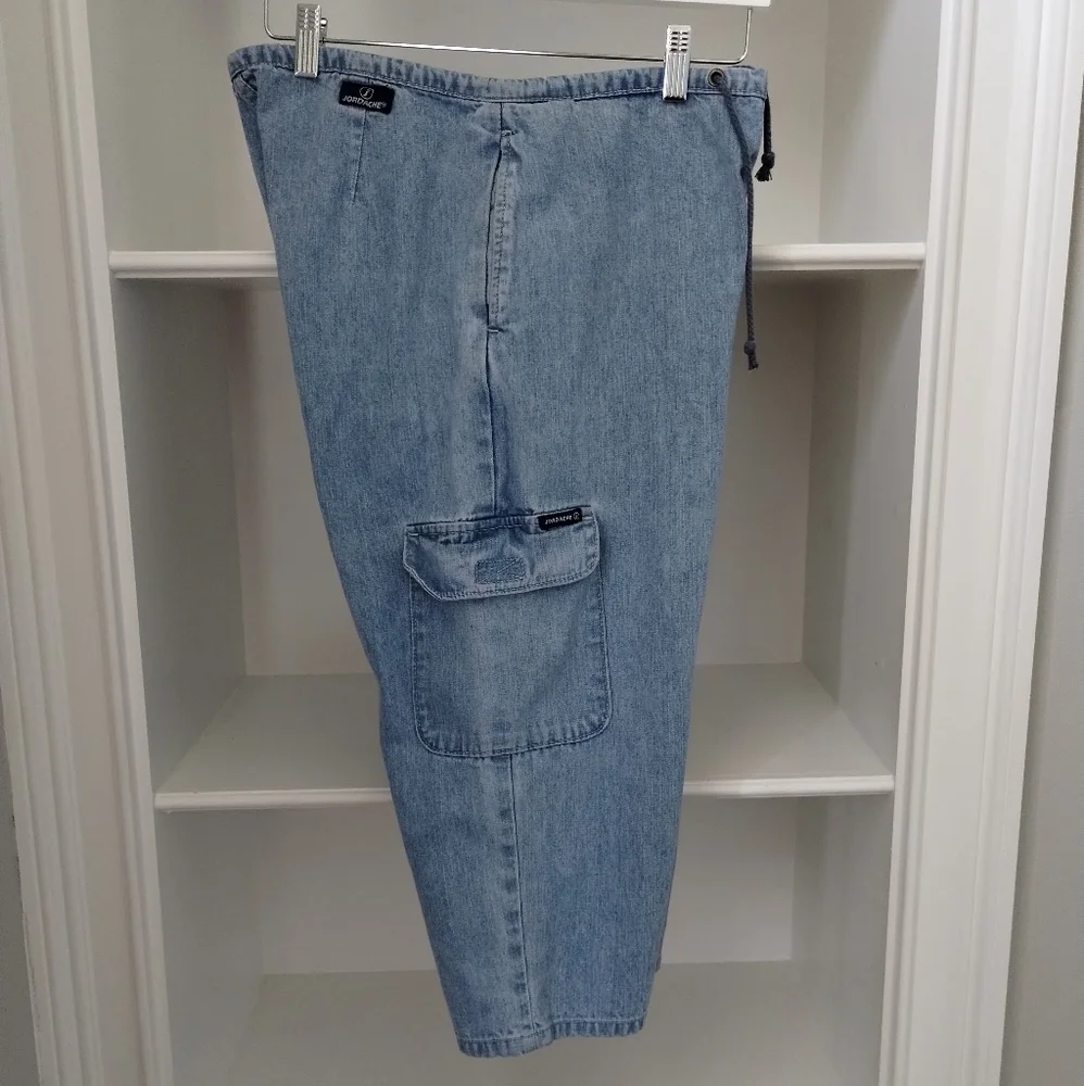 VINTAGE Jeans JORDACHE Cargo Cropped 11/12 High Rise